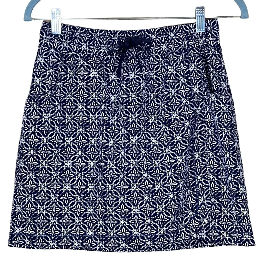 T by Talbots Women’s Faux Wrap Skirt Skort With Bike Shorts Attached XS EUC - Picture 9 of 9